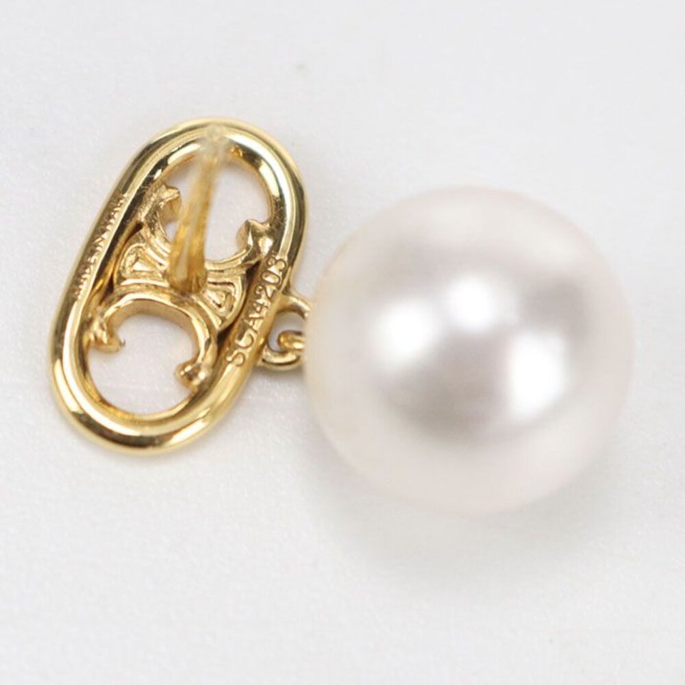 Celine Pearl Triomphe Earrings Metal - Picture 3 of 6